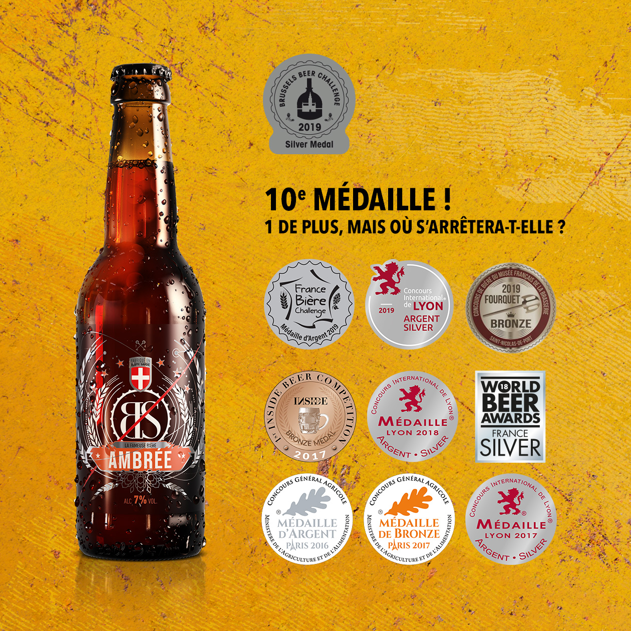 Brussels Beer Challenge : médaille d’Argent pour l’Ambrée ! 